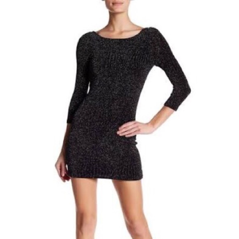 Sparkly Black Bodycon Dress